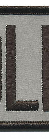 HEROS PRIDE Embroidered Patch: Police, 4 in x 2 in, Black/Gray, Plastic, Sew-On, Chest (MPN 10300). Key specifications — attr1074238: Sew-On; attr188498: 4 in x 2 in; attr188499: Gray; attr188500: Plastic; attr188503: Police; attr193746: HEROS PRIDE.