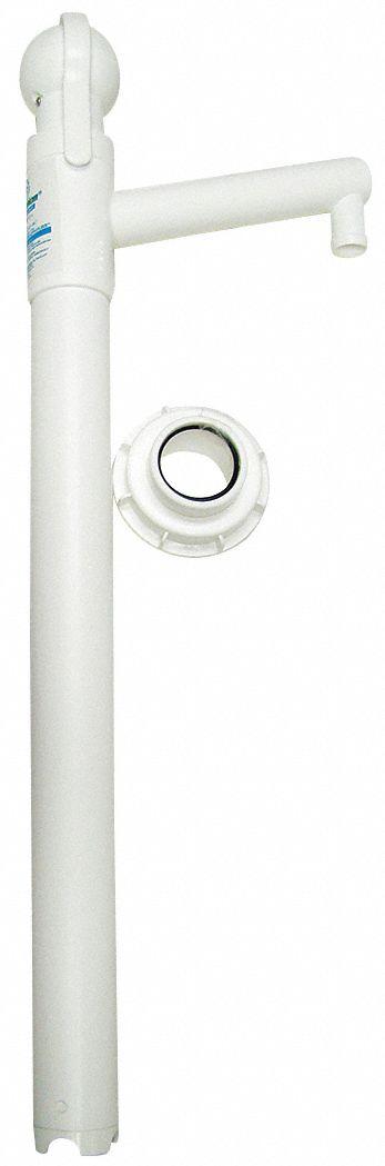 ACTION PUMP Hand Pump: Piston, Pump with Spout, Piston, Polypropylene - Down-Stroke Sanitary Drum Pumps