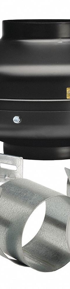 In-Line Duct Fan: 402 cfm Max., 8 in Duct, 130 W, 120V AC, 1 Ph, IP44, Galvanized Steel (MPN KIT-PV200X-DV). Key specifications — Includes: Mounting Bracket; Brand: SOLER & PALAU; Speed Controllable: Yes; High-Efficiency Motor: No; Nameplate Voltage: 120V AC; Number of Speeds: 1; Airflow @ 0.000 in SP - Range: 250 to 499 cfm; High-Efficiency Motor_Broad: Standard-Efficiency Motor.