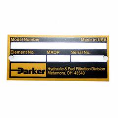 PARKER Hydraulic Filter Component: Mfr Part # 920928. Key specifications — attr1095638: Nameplate; attr1095627: PARKER; attr1095626: 920928.