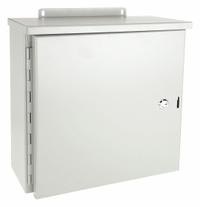 WIEGMANN Enclosure: Steel, 30 in x 30 in x 12 in, 3R, Solid Cover, Hinged, Painted (MPN RHC303012). Key specifications — Brand: WIEGMANN; Closure Method: 1/4-Turn Latch; Knockouts: Not Included.