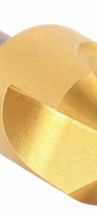 KEO Countersink: 90°, 3 Flute, 1 1/4 in Body Dia, TiN Coated High Speed Steel - General Purpose Three-Flute Countersinks