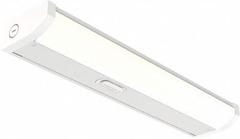 LED Under Cabinet: 12 in Lg, 2700K/3000K/3500K/4000K/5000K, 21 W, Hardwired, White, Steel, 120V AC (MPN UCES 12IN SWW5 90CRI WH M6). Key specifications — attr1262778: 120V AC; attr1262749: Hardwired; attr1262754: Integrated LED; attr1262758: Steel; attr1262760: No; attr1262765: LED; attr1262776: High/Low; attr1262780: 5000K.