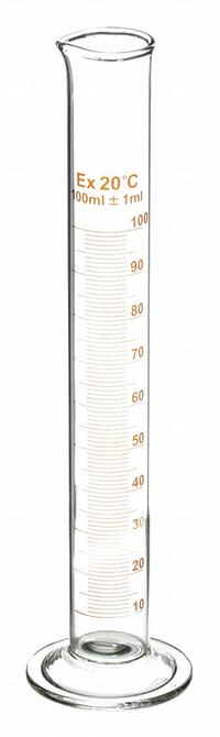 APPROVED VENDOR Graduated Cylinder: 100 mL, To Deliver (TD), 1 mL Graduation Increments - mL (MPN 5YHY1). Key specifications — Brand: APPROVED VENDOR; Closure Included: No; Includes: Spout.