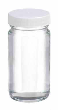 WHEATON Laboratory Bottle: 125 mL, 48-400 mm, Colorless, 24 Bottles, 51 mm Body Dia, Soda Lime Glass (MPN W217002). Key specifications — Brand: WHEATON; Graduated: No; Pre-Cleaned: None; Body Color: Colorless; Screw Closure Size: 48-400 mm.