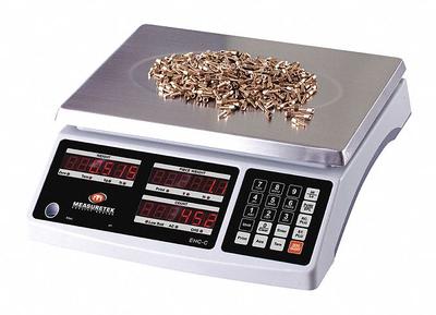 MEASURETEK Shipping Scale: 30 lb Wt Capacity - Imperial, 8 5/8 in Weighing Surface Dp - Compact Shipping Bench Scales