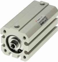 SMC Compact Cylinder: 3/4 in Bore Dia, 1 1/2 in Stroke Lg, Tapped Hole Mounting, Aluminum, NCQ8 (MPN NCQ8A075-150). Key specifications — attr946022: Tapped Hole; attr946024: Single Rod; attr946038: NCQ8; attr1123057: Rotating Rod; attr945997: SMC.