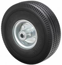 APPROVED VENDOR Flat-Free Wheel: 10 in Wheel Dia., 3 in Wheel Wd, Polyurethane, 350 lb Load Capacity (MPN 53CM95). Key specifications — Brand: APPROVED VENDOR; Tire Sidewall Number: 4.10/3.50-4.