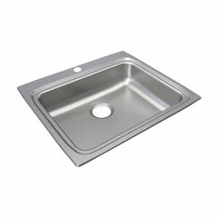 JUST MANUFACTURING Bowl Drop-In Sink: 25 in Overall Lg, 22 in Overall Wd, 4 1/2 in Bowl Dp, 1 Bowls (MPN SLFADA2225A452-J). Key specifications — Brand: JUST MANUFACTURING; Color Family: Silver/Gray.