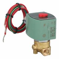 REDHAT Solenoid Valve: 2-Way, Normally Closed, 1/8 in Pipe Size, 110V AC/120V AC, High Flow (MPN 8262H002LF 120/60, 110/50). Key specifications — Pipe Size: 1/8 in; Voltage: 120V AC; Brand: REDHAT.