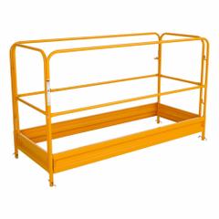 WERNER Ladder Accessory: Guardrail and Toeboard Kit, Steel, Guardrail & Toe Board Kits (MPN SRG-72). Key specifications — Compatible with Grainger Part Number: 41D335; Color: Orange; Compatible with Manufacturer Model Number: SRS-72; Included Components: Locking pins; Material: Steel; Product Type: Guardrail and Toeboard Kit; Series: SR; Brand: WERNER.