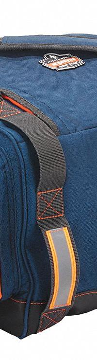 ERGODYNE Duffel Bag: Polyester, Blue, 3,845 cu in Interior Volume, Zipper, 25 1/2 in Lg (MPN 5216). Key specifications — Color: Blue; Material: Polyester; Brand: ERGODYNE; Closure: Zipper.