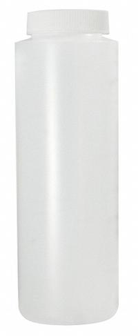 QORPAK Sampling Bottle: HDPE, 240 mL, 8 fl oz, Closure Included, Natural, 38-400, Polypropylene (MPN PLC-03417). Key specifications — Brand: QORPAK; Graduated: No; Body Color: Natural.
