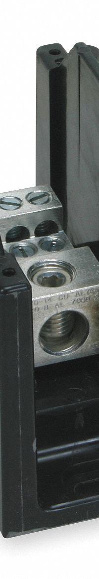 BUSSMANN Power Distribution Block: Open, Lug, Lug, 14 AWG – 2/0 AWG For Line Side Wire Sizes (MPN 16321-1). Key specifications — attr1361688: Surface; attr1308686: BUSSMANN; attr1361672: Copper.