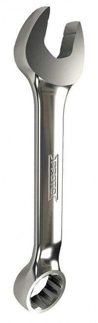 PROTO Combination Wrench: Alloy Steel, Chrome, 7 mm Head Size, 3 3/8 in Overall Lg, Offset (MPN J1207MES). Key specifications — attr309539: 7 mm; attr309567: Yes; attr324930: PROTO.