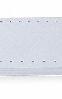 HALLOWELL Shelf: 48 in Overall Wd, 18 in Overall Dp, Solid Shelf, 18 ga, Light Gray, 5 PK (MPN 5139-4818-5PL). Key specifications — attr37155: Light Gray; attr37156: Powder Coated; attr55828: (20) Clips; attr37160: Steel; attr33654: HALLOWELL.