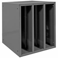DURHAM MFG Storage Cabinet: 21 5/8 in x 24 1/8 in x 24 in, 3 Openings, 6 in x 24 in, Gray, Cabinet (MPN 583-95). Key specifications — Brand: DURHAM MFG; Cabinet Color: Gray.