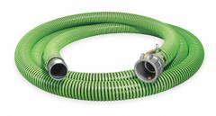 Water Suction and Discharge Hose: 1 1/2 in Hose Inside Dia., 50 psi, Black/Green, 15 ft Hose Lg (MPN GH150-15CN-G). Key specifications — Temp. Range: -40° to 180°F; Hose Color: Black; Brand: CONTINENTAL.