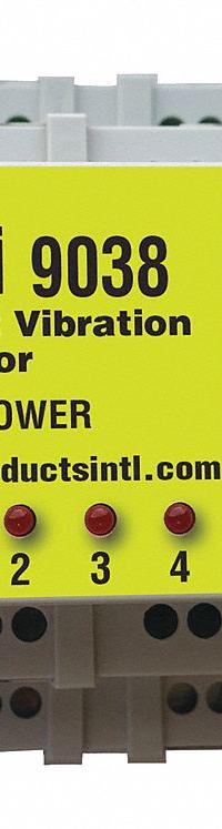 TEST PRODUCTS INTL. Vibration Meter: Vibration, 2 Hz to 25.6 kHz, 999.9 in/sec Max Velocity Measured (MPN 9038). Key specifications — Brand: TEST PRODUCTS INTL.; Accuracy: +/-5%; Digital Display Screen Type: No Display; Frequency Ranges: 2 Hz to 25.6 kHz; Certificate of Calibration: Not Included.
