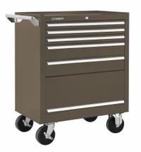 KENNEDY Rolling Tool Cabinet: Brown / Brown Drawer, 27 in W x 18 in D x 35 in H, 5 Drawers (MPN 275XB). Key specifications — attr1117811: KENNEDY.