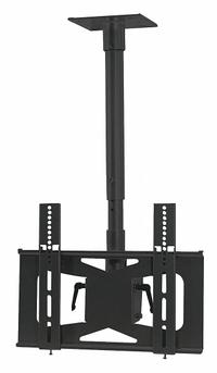 VIDEO MOUNT PRODUCTS Ceiling Mount: Ceiling, For 27 in to 42 in Screens, Max. 100 lb, Full Motion (MPN LCD-MID-CB). Key specifications — Manufacturer Part Number: LCD-MID-CB; Finish: Powder Coated; Includes Mounting Hardware: Yes; Material: Steel; Mounting Location: Ceiling; Brand: VIDEO MOUNT PRODUCTS; Color: Black.