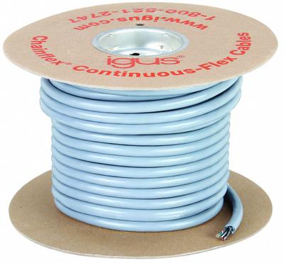 CHAINFLEX Control Cable: 12 AWG Conductor Size, 4 Conductors, PVC, Order by the Foot - Continuous Flexing Exposed Run Tray Cables