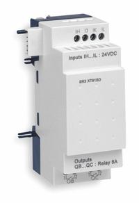 SCHNEIDER ELECTRIC Discrete Input/Output Module: (4) Discrete In, (2) Relay Out (MPN SR3XT61FU). Key specifications — Manufacturer Part Number: SR3XT61FU; Power Required: 100 to 240V AC; Product Type: Discrete Input/Output Module; Series: SR3B; Number and Type of Outputs: (2) Relay; Number and Type of Inputs: (4) Discrete.