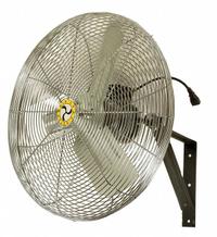 AIRMASTER FAN Mounted Fan: 24 in Blade Dia, 115V AC, 1/4 hp Motor HP, Ceiling/Wall Mount, Bracket (MPN 71572). Key specifications — Brand: AIRMASTER FAN; Voltage: 115V AC; Number of Speeds: 3; Fan Mounting Location: Wall; Oscillation: Non-Oscillating; Mounting Type: Bracket.