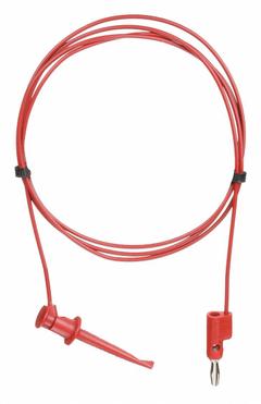 POMONA Test Leads: Red Electrical Current Color, Test Clip, Banana Plug, 5 ft Lg, PVC (MPN 3782-60-2). Key specifications — Brand: POMONA.