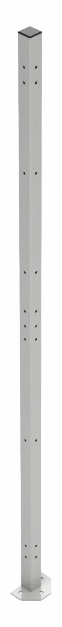 FOLDING GUARD Universal Post: 7 ft H, White, Powder-Coated (MPN PS084Y16A2). Key specifications — Finish: Powder-Coated; Material: Steel; Includes Mounting Hardware: Yes; Brand: FOLDING GUARD.