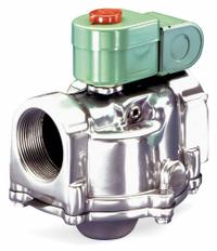 REDHAT Solenoid Valve: 2-Way, Normally Open, 1 1/4 in Pipe Size, 110V AC/120V AC, With Junction Box (MPN JB8214063CSA). Key specifications — Brand: REDHAT; Pipe Size: 1-1/4 in; Voltage: 110V AC; Coil Enclosure: With Junction Box.