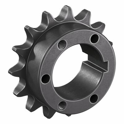 TSUBAKI Sprocket: For 60 Chain, 15 Teeth, 3.608 in Pitch Dia, 3.978 in Outside Dia - Size 60 Bushed-Bore Roller Chain Sprockets
