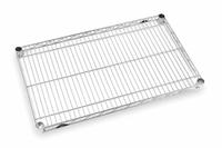 METRO Wire Shelf: 60 in x 30 in, 1 Shelves, Split Sleeve, 600 lb Load Capacity, Dry, NSF Approved (MPN 3060NC). Key specifications — NSF Approved: Yes; Recommended Environment: Dry; Material: Steel; Brand: METRO; Color: Silver; Finish: Chrome; NSF Approval: NSF Approved.
