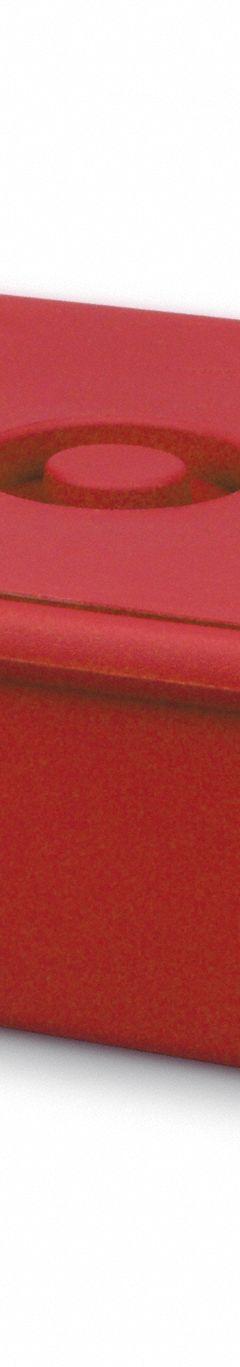 Ice Bucket with Lid: 9 L Capacity, Rectangular, Polyurethane, Red, 6 3/8 in Overall Ht (MPN HS28729R). Key specifications — Color: Red; Material: Polyurethane; Brand: HEATHROW SCIENTIFIC; Product Type: Ice Bucket with Lid; Shape: Rectangular.