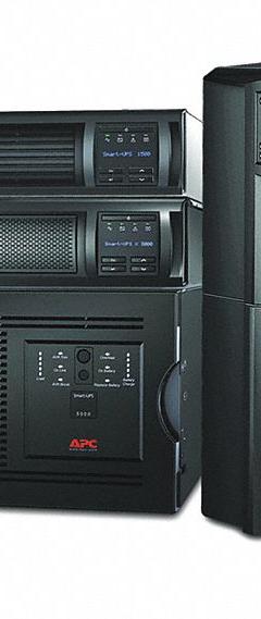 APC BY SCHNEIDER ELECTRIC UPS System: Single Phase, 6 kVA Power Rating, 208 V Input, 208 V Output (MPN SRT6KRMXLTIEC). Key specifications — attr1044766: Single; attr1044781: Online Double Conversion; attr232986: APC BY SCHNEIDER ELECTRIC.