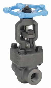 SHARPE Gate Valve: 1/2 in, Forged Steel, Rising, FNPT x FNPT, 1,975 psi CWP, Wheel, Solid Wedge (MPN 4371003720). Key specifications — Wedge Material: 410 Stainless Steel; Brand: SHARPE; Bonnet Material: Forged Steel.