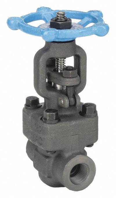 SHARPE Gate Valve: 1/2 in, Forged Steel, Rising, FNPT x FNPT, 1,975 psi CWP, Wheel - Rising Stem Forged Steel Gate Valves for Petroleum & Gas Industry