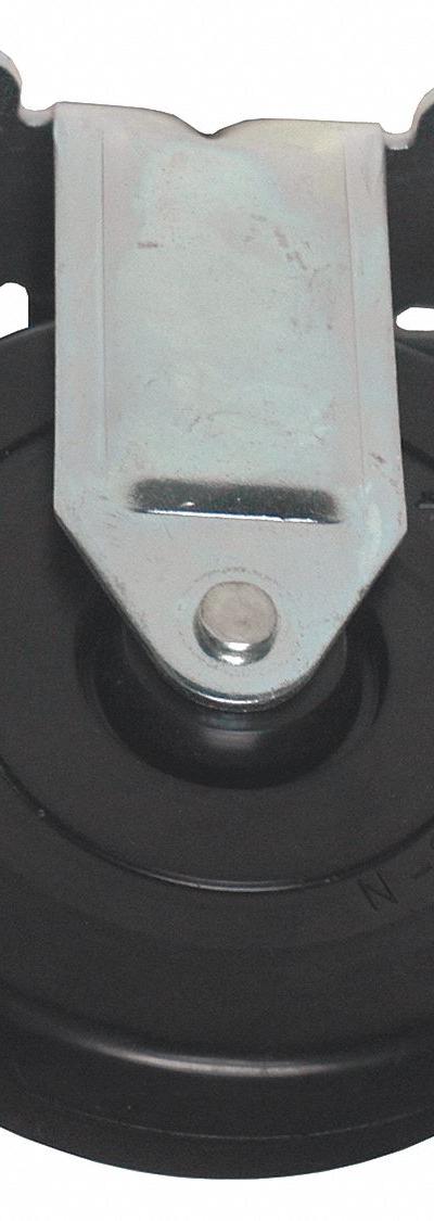 RUBBERMAID COMMERCIAL PRODUCTS Soft Rubber Rigid Caster Quiet - Material Handling Parts