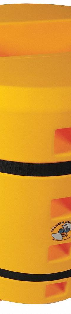 SENTRY Column Protector: 12 in, 12 in, 12 in (Round)/12 in (Square)/24 in (H-Beam), 42 in Overall Ht (MPN CS3842-12X24S). Key specifications — Color: Yellow; Maximum Compatible Column Length: 12 in; Minimum Compatible Column Length: 12 in; Brand: SENTRY; Material: LLDPE.