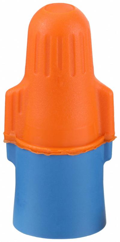 3M Twist-On Wire Connectors: Blue/Orange, Wire Sizes 22 AWG – 12 AWG, 600 V - Wide-Range Wire Connectors