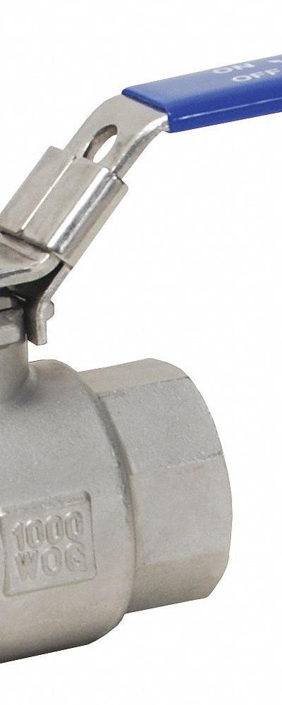 DIXON VALVE & COUPLING Manual Two-Way Ball Valve: 1 1/2 in - Stainless Steel Ball Valves