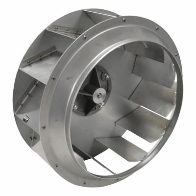 CANARM Blower Wheel: Backward-Inclined, 12 1/4 in Dia, 5 13/16 in W, CCW Hub End - Backward-Inclined Blower Wheels