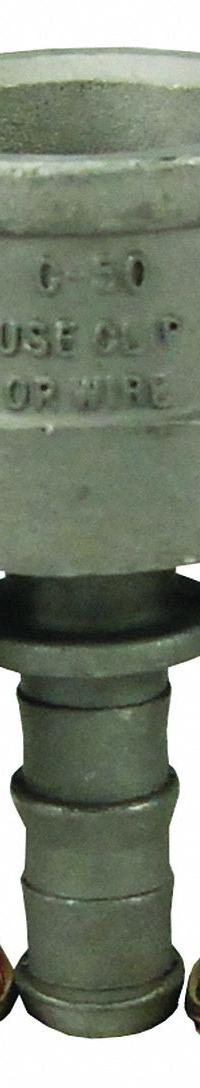 Cam and Groove Coupling: 1/2 in Coupling Size, 150 psi Max. Working Pressure @ 70 F, Male Hose Shank (MPN RC050EZ). Key specifications — Gasket Material: Nitrile; Fitting Type: Male Hose Shank; Includes Locking Arm: Yes; Body Material: 316 Stainless Steel; Brand: DIXON VALVE & COUPLING.