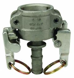 Cam and Groove Coupling: 1/2 in Coupling Size, 150 psi Max. Working Pressure @ 70 F, Male Hose Shank (MPN RC050EZ). Key specifications — Gasket Material: Nitrile; Fitting Type: Male Hose Shank; Includes Locking Arm: Yes; Body Material: 316 Stainless Steel; Brand: DIXON VALVE & COUPLING.