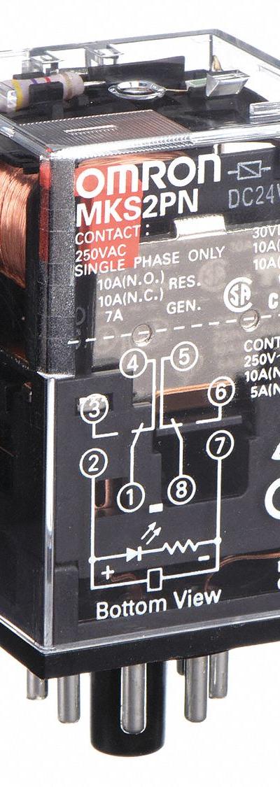 OMRON General Purpose Relay: Socket Mounted - Socket-Mounted Relays