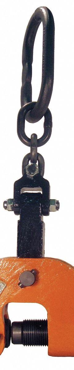 RENFROE Plate Clamp: Plate Clamp, 6,000 lb Working Load Limit, Vertical Lift with 180° Flip, Manual (MPN SCPA-03.00-A). Key specifications — Attachment Type: Load Ring with Chain; Brand: RENFROE; Material: Steel.