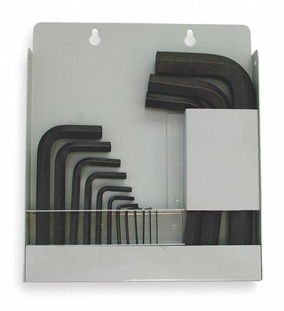 EKLIND Hex Key Set: 11 - 15 Pieces, Hex-L Short, L, Metric, Std End, Short, 15 Pieces - L-Shaped Hex Key Sets