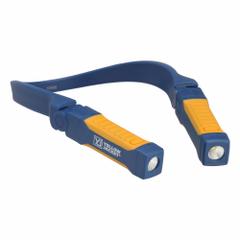 YELLOW JACKET Neck Flashlight: 200 lm Max. Brightness, 2 Light Outputs, Blue, Plastic, Includes 2 AA (MPN 10990). Key specifications — Brand: YELLOW JACKET; Battery: Includes 2 AA.