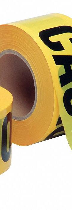 ABILITY ONE Barricade Tape: 1,000 ft Lg, 3 in Wd, Caution Legend, Polyethylene, Yellow Color (MPN 9905-01-613-4244). Key specifications — attr981695: Caution; attr981696: Black; attr377522: ABILITY ONE.