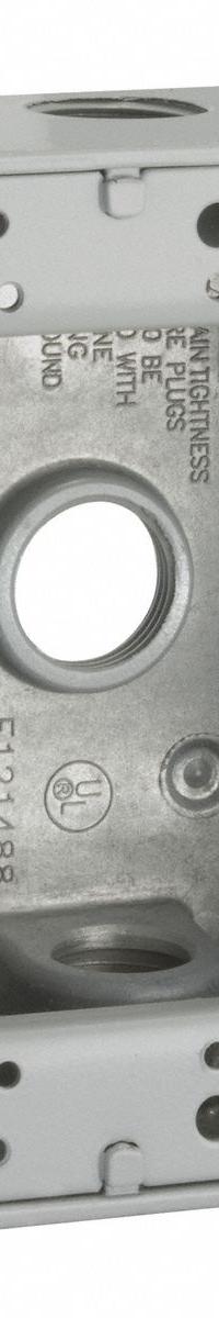 BELL Electrical Box: Aluminum, Rectangular, 1 Gangs, 1/2 in Hub Size, 18.3 cu in Capacity, Gray (MPN 5323-0). Key specifications — Color: Gray; Brand: BELL.